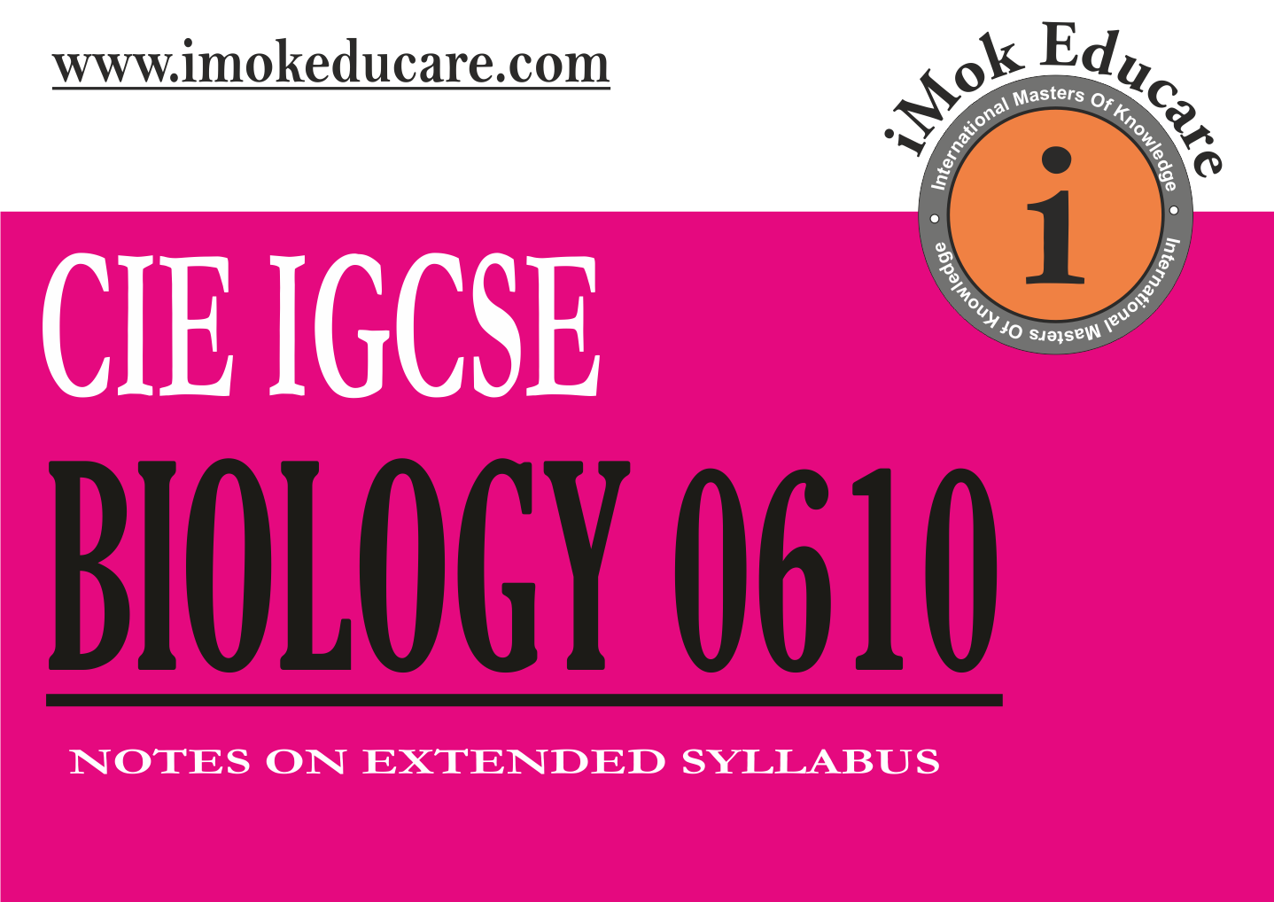 IG Biology 0610 O/N 2020 Past Paper - IMok Educare